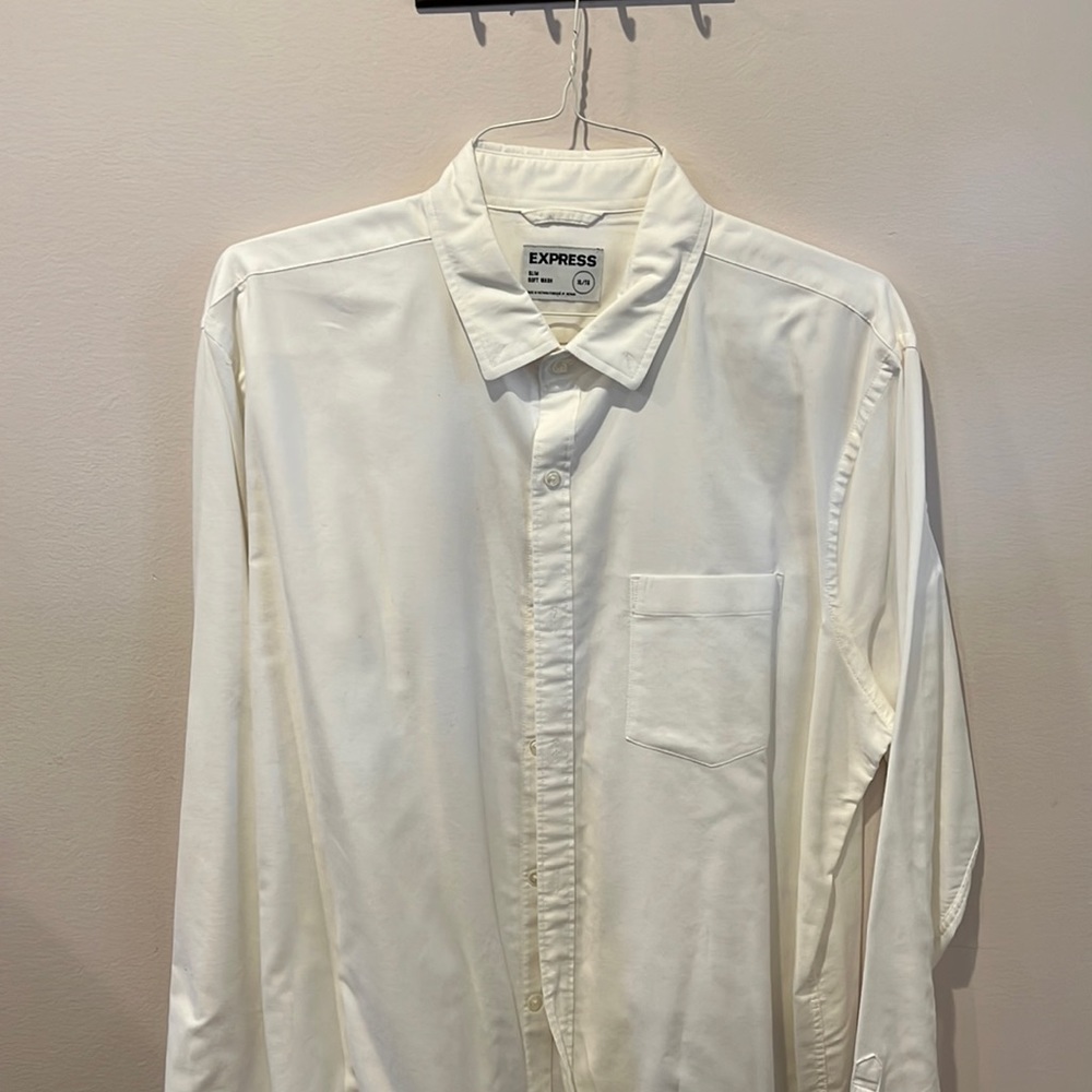 NWOT white Express Shirt